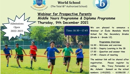 Webinar for Prospective Parents
